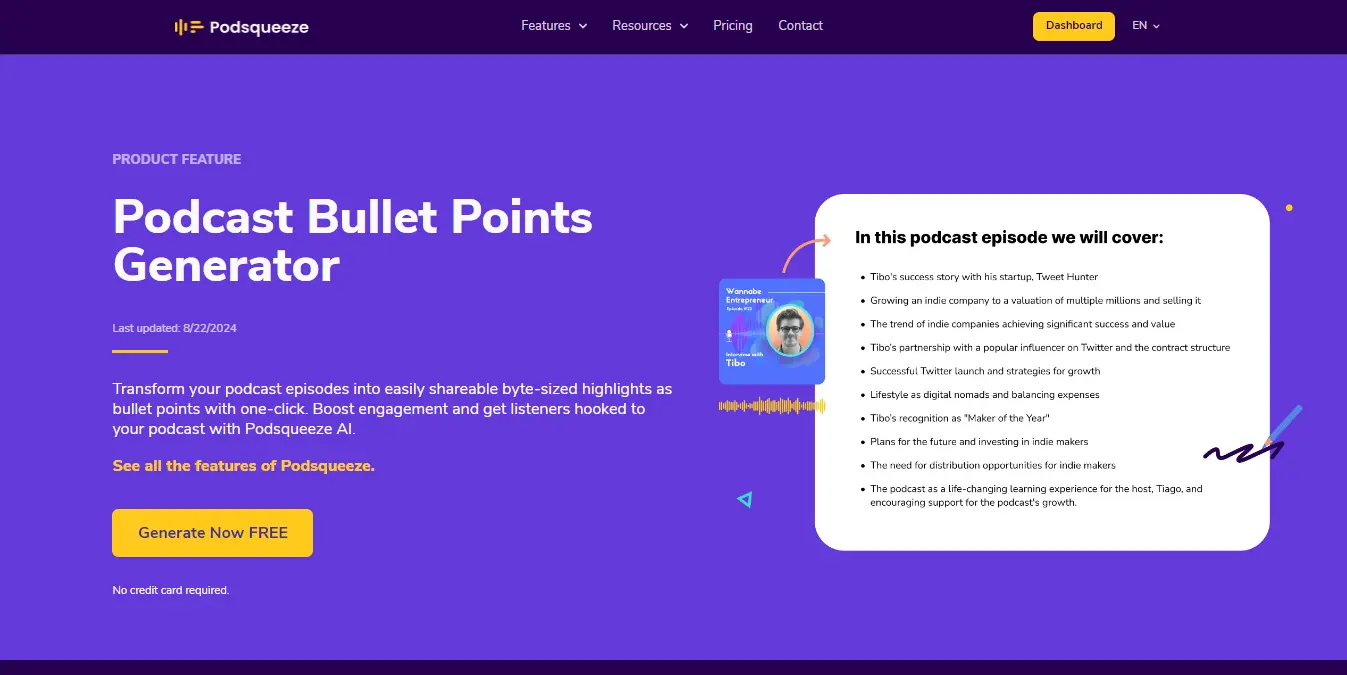 video-bulletpoint-generator