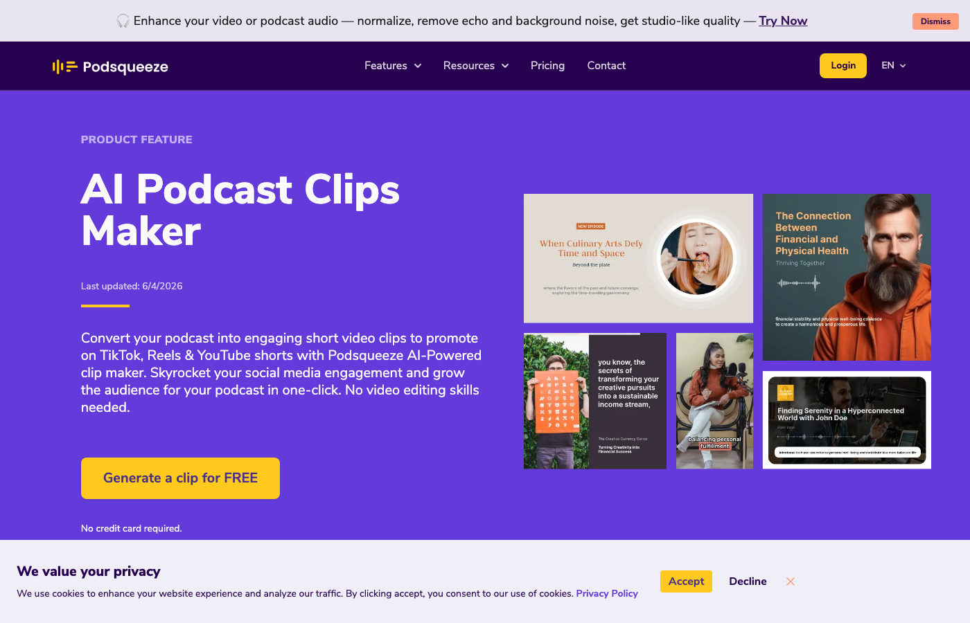 Opus Clip alternative for podcasters