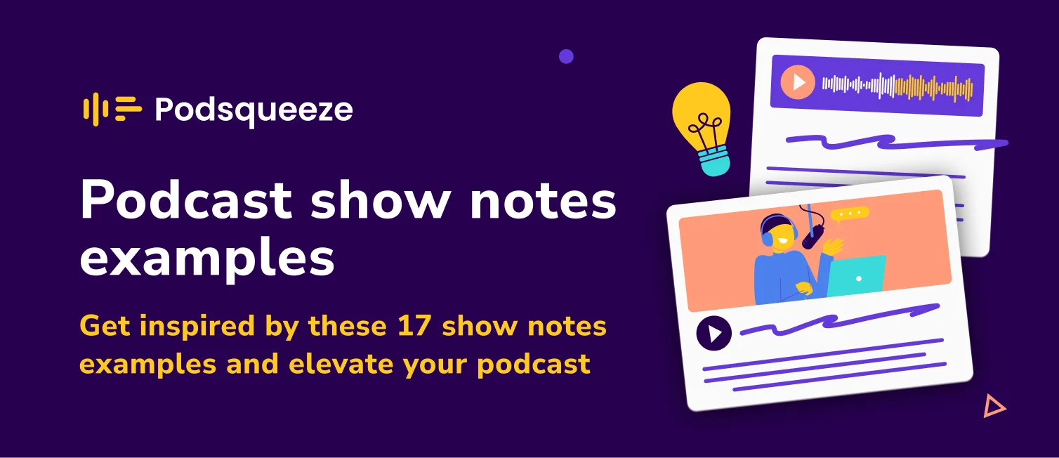 Podcast show notes examples article cover