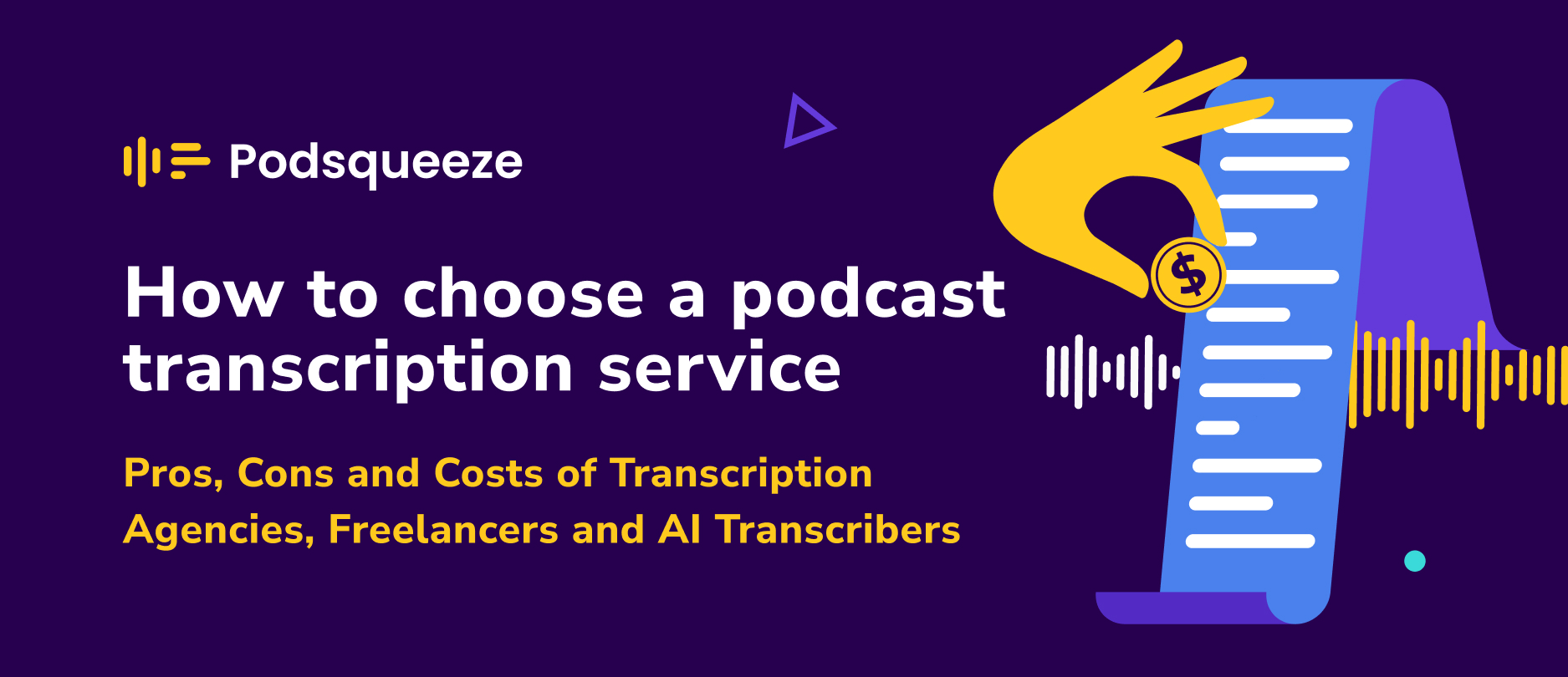 podcast transcription services blog article cover