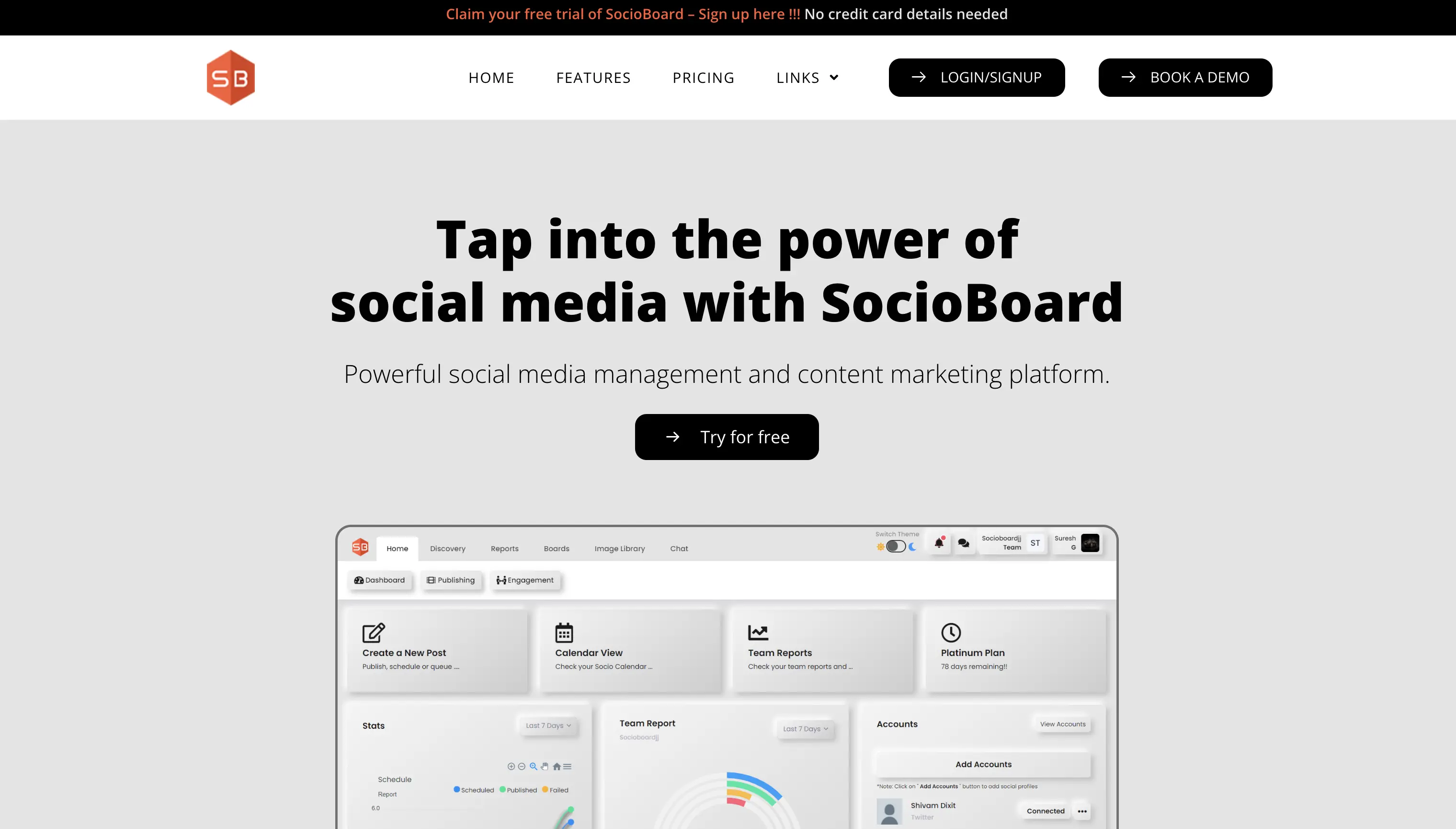 socioboard-for-podcast-social-integration