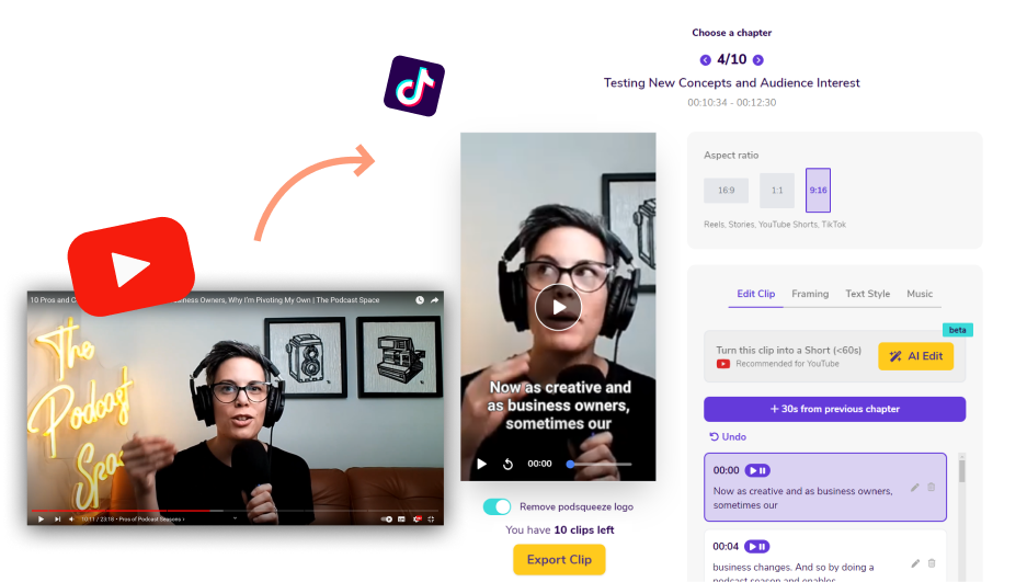podcast clips maker
